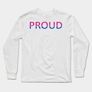 Proud Bisexual Flag Long Sleeve T-Shirt